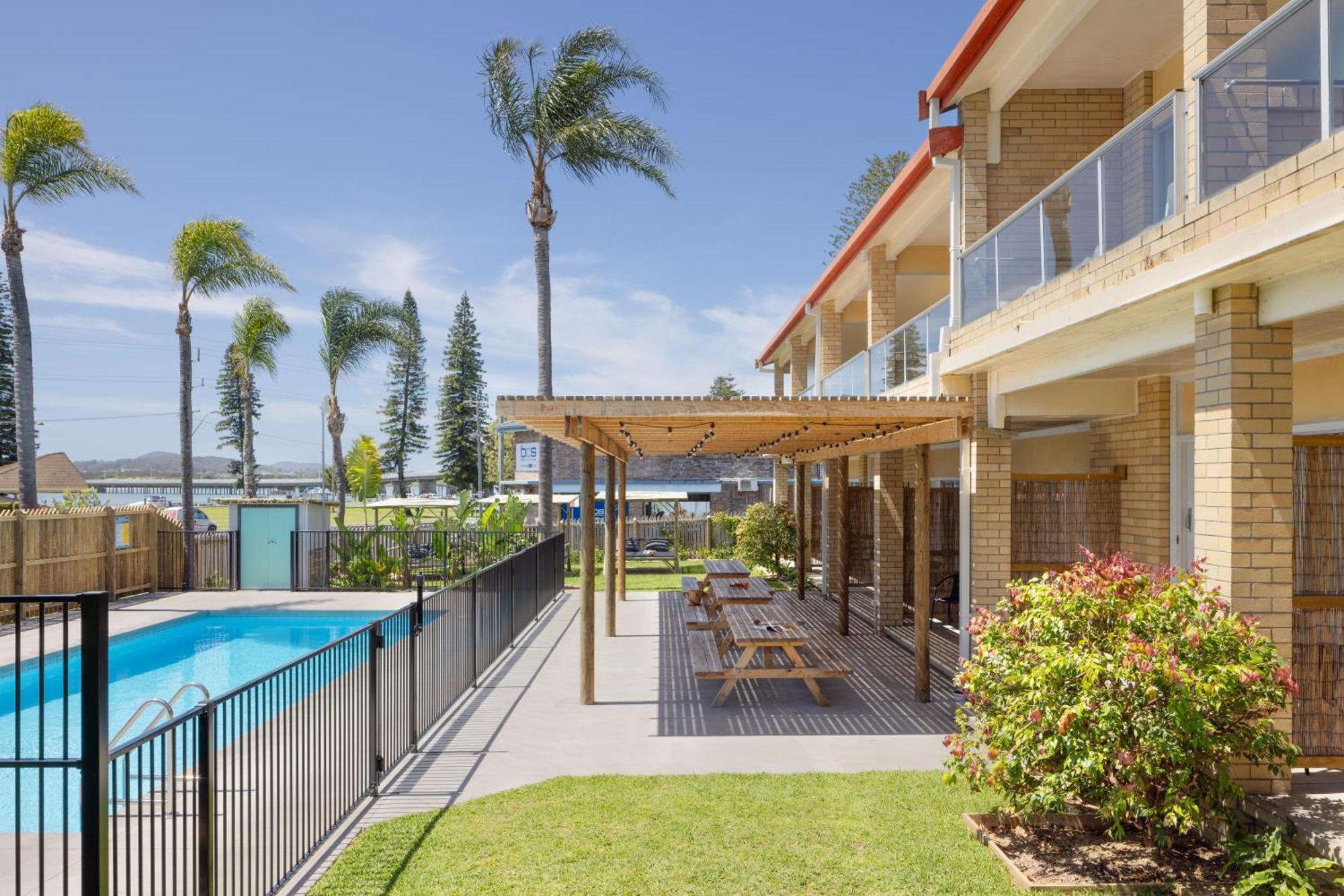 South Pacific Palms Motor Inn Tuncurry Eksteriør billede