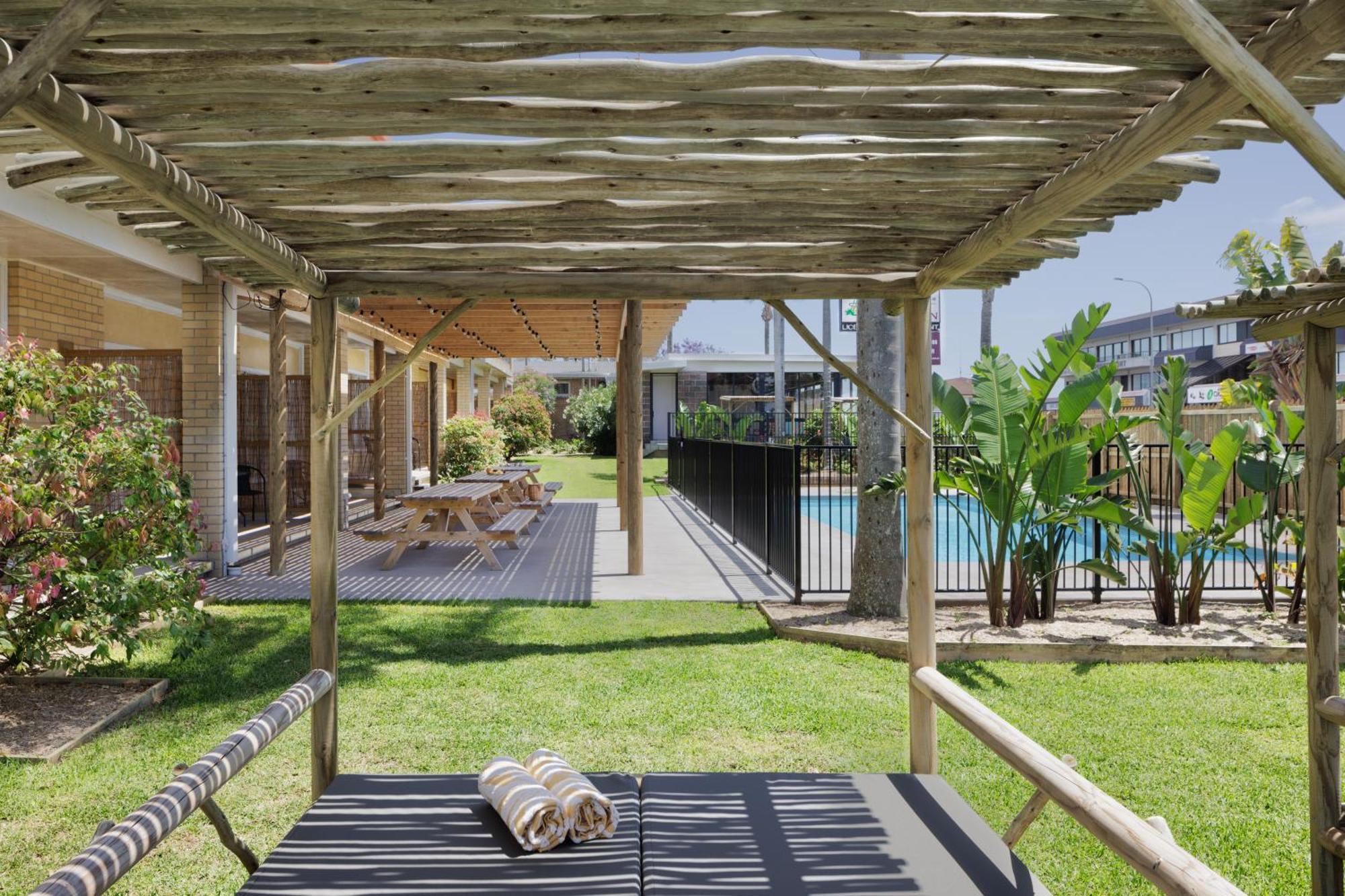 South Pacific Palms Motor Inn Tuncurry Eksteriør billede